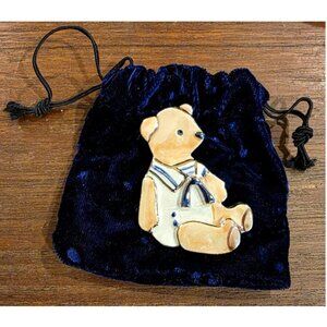 VINTAGE SAILOR TEDDY BEAR CERAMIC Brooch Pin 3"